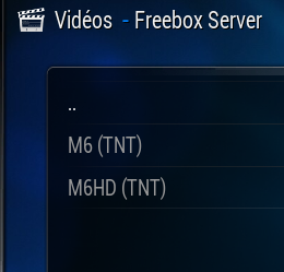 M6 dans XBMC/Freebox